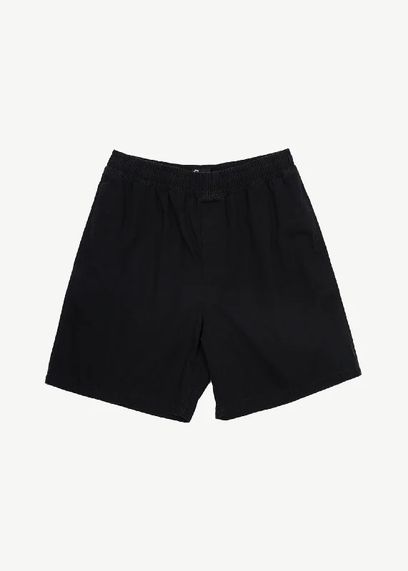 AFENDS Mens Ninety Eights - Oversized Short 20 Inch - Black