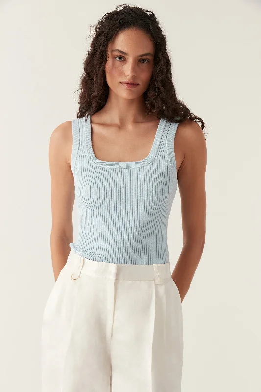 Bronte Scoop Neck Rib Tank