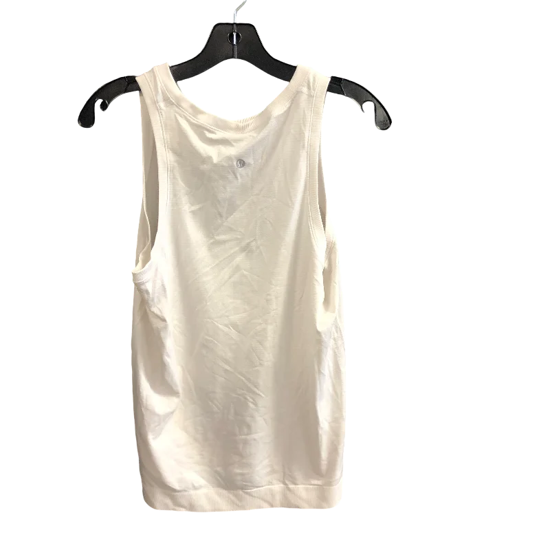 Athletic Tank Top By Lululemon In White, Size: 6