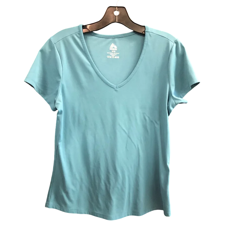 Athletic Top Short Sleeve By Rbx In Teal, Size: M