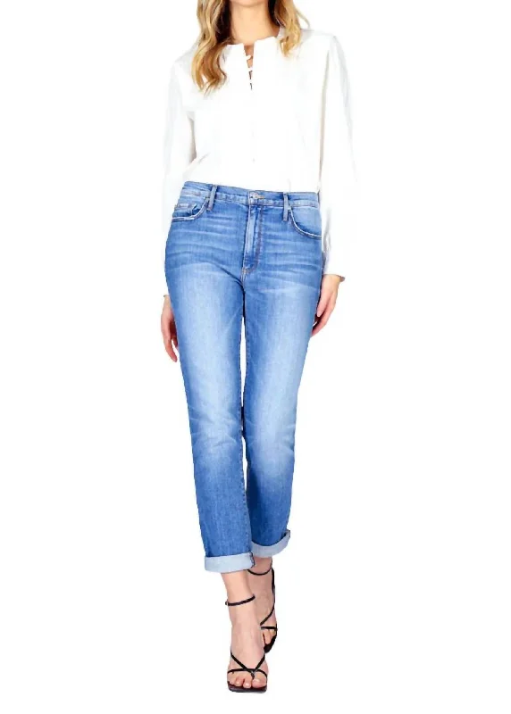 Harper Skinny Boyfriend Jeans In Semi-Charmed