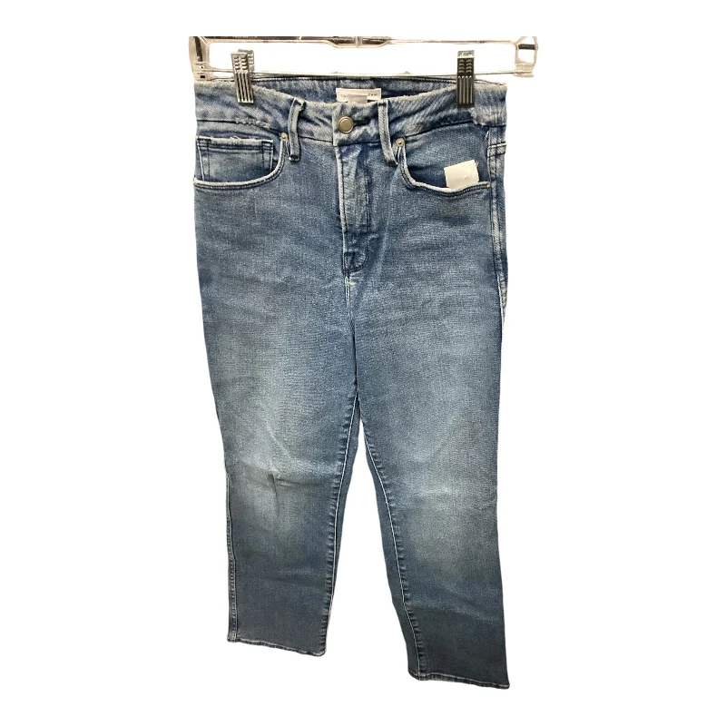 Jeans Straight By Good American In Blue Denim, Size: 2