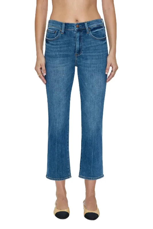 Monroe High Rise Cigarette Crop Jeans In Amaya