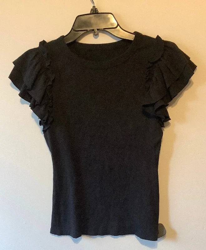 Top Short Sleeve By Cmc In Black, Size: S