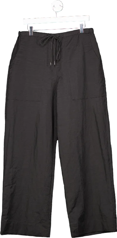 LE Black Drawstring Trousers UK S/M