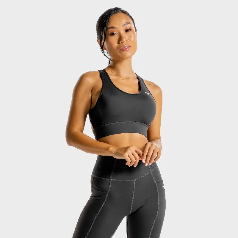 Core Bra - Charcoal