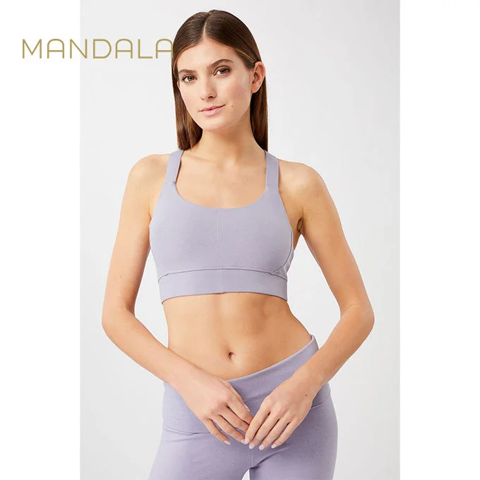 Mandala Extra Support Bra - purple rain