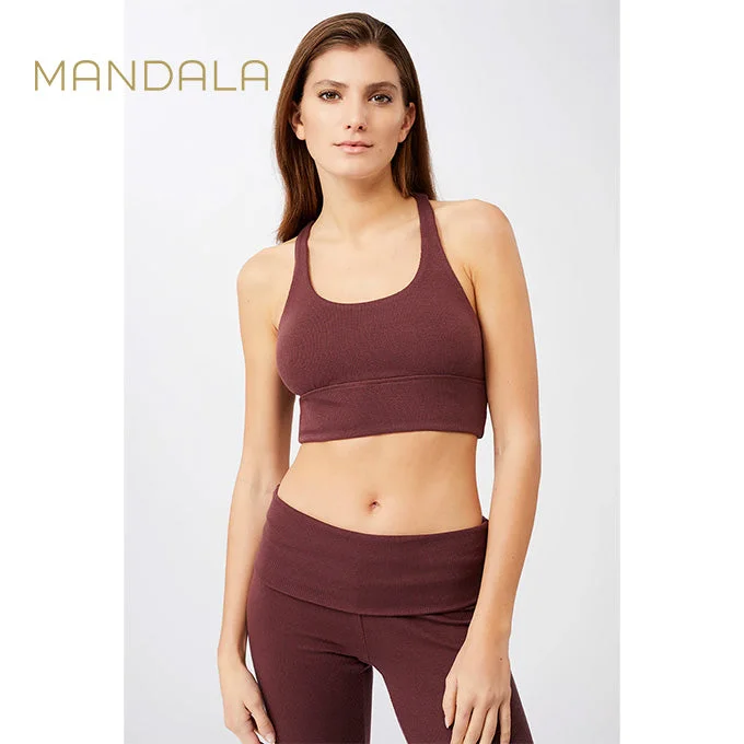 Mandala New Ripped Studio Bra - ruby