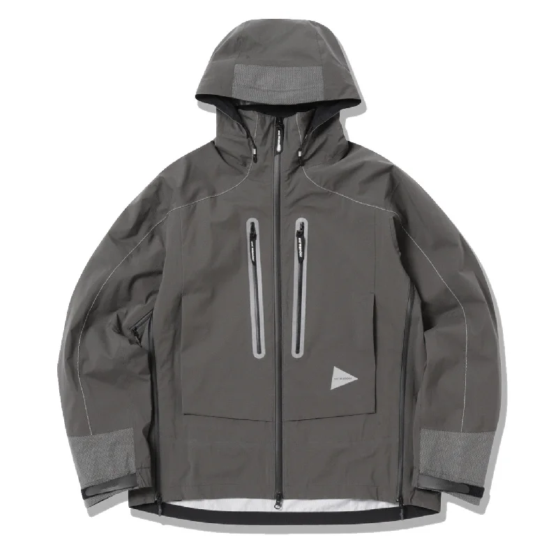 And Wander Pertex Shield Rain Jacket Dark Gray