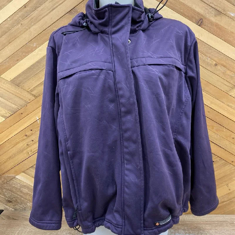 Misty Mountain - Soft shell jacket : Purple-women-3XL