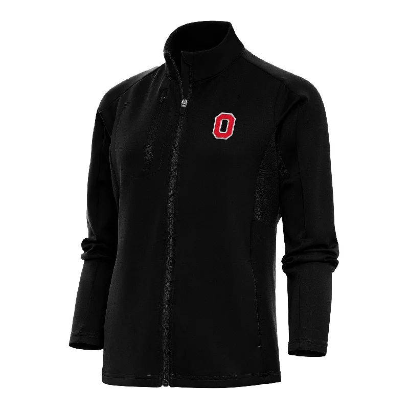 Ladies Ohio State Buckeyes Full Zip Generation Black Jacket