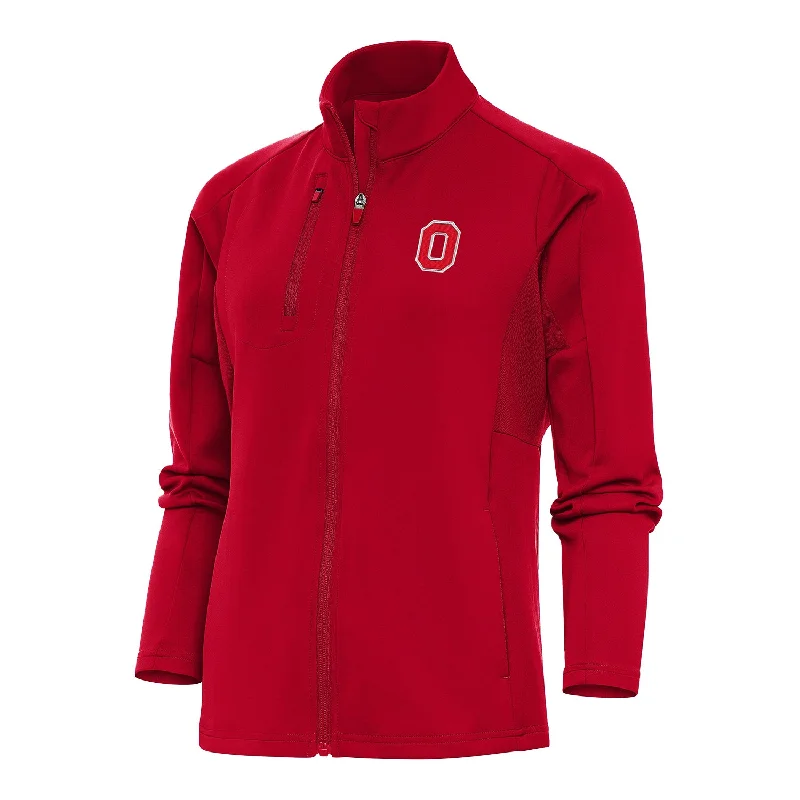 Ladies Ohio State Buckeyes Full Zip Generation Scarlet Jacket