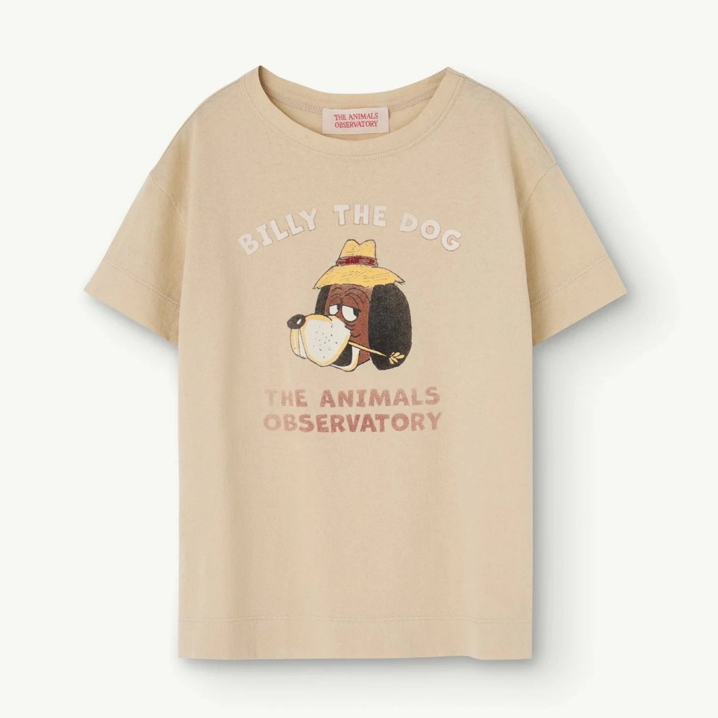 THE ANIMALS OBSERVATORY Kids Billy Beige Rooster T-Shirt