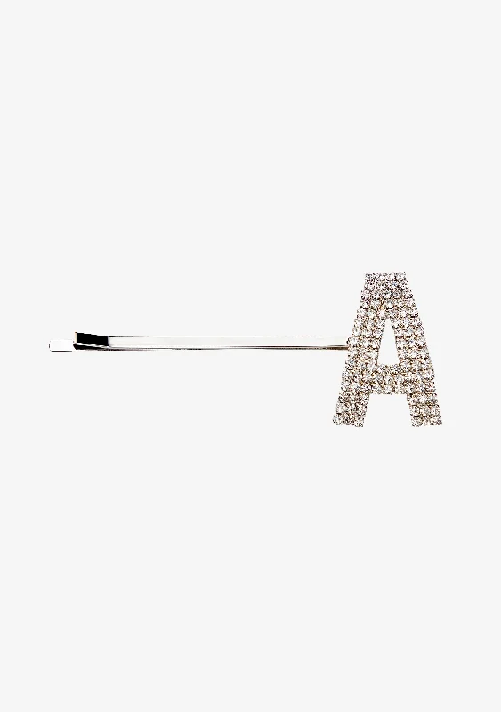 Rhinestone Alphabet Hair Clip