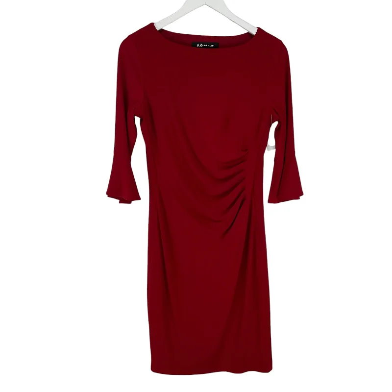 Dress Casual Midi By Anne Klein In Red, Size: S