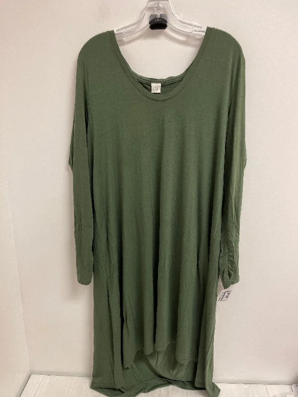 Dress Casual Midi By Gap In Green, Size: M