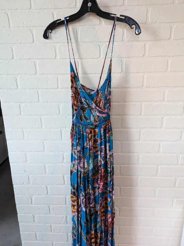 Blue Dress Casual Maxi Asos, Size S