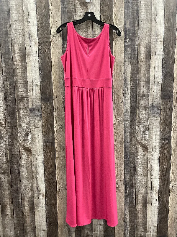 Pink Dress Casual Maxi Cme, Size S