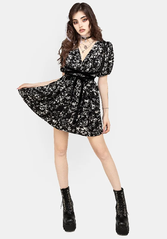 Eulogy Button Front Mini Dress