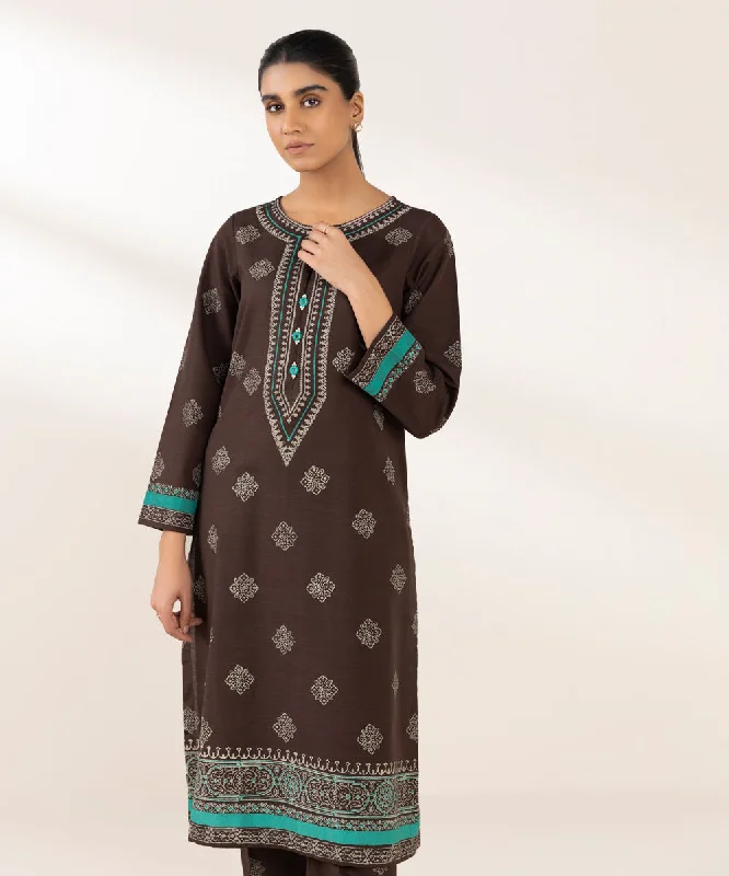 Block Printed Khaddar Shirt