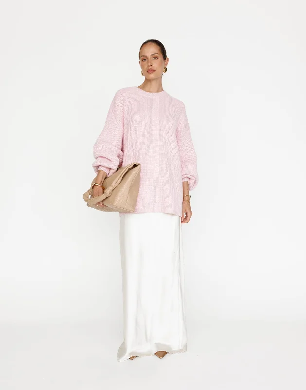 Cody Oversized Jumper (Baby Pink)