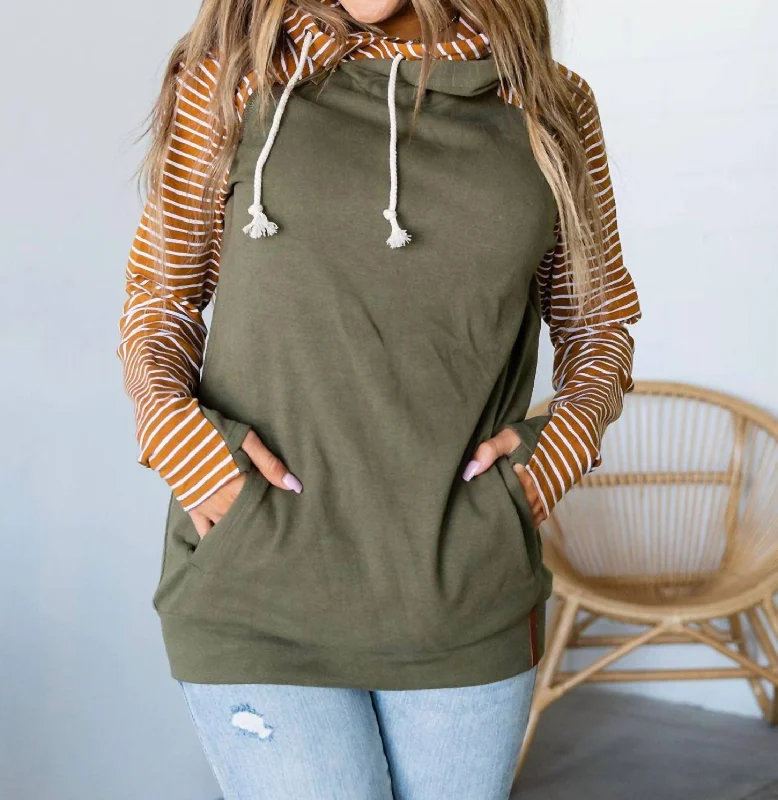 Doublehood Sweatshirt In Olive Green