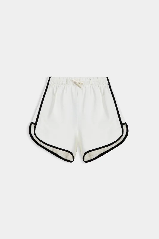 Contrast Piping Runner Shorts