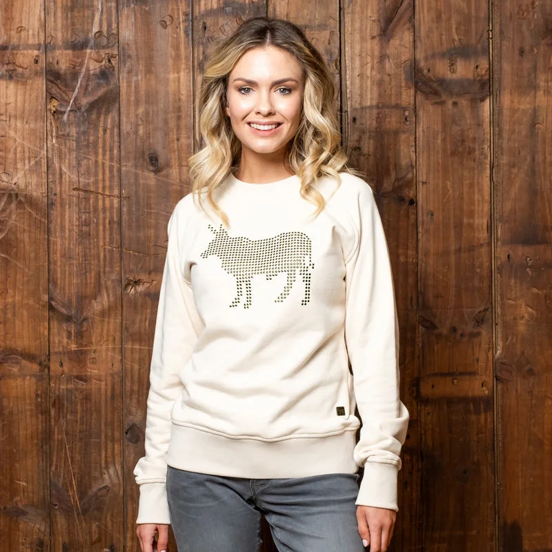 Kingsley Heath Studded Nguni Sweatshirt Ivory