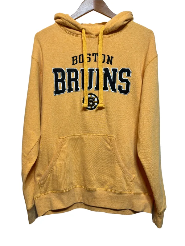 NHL Boston Bruins Mens Yellow Hoodie (Size M)