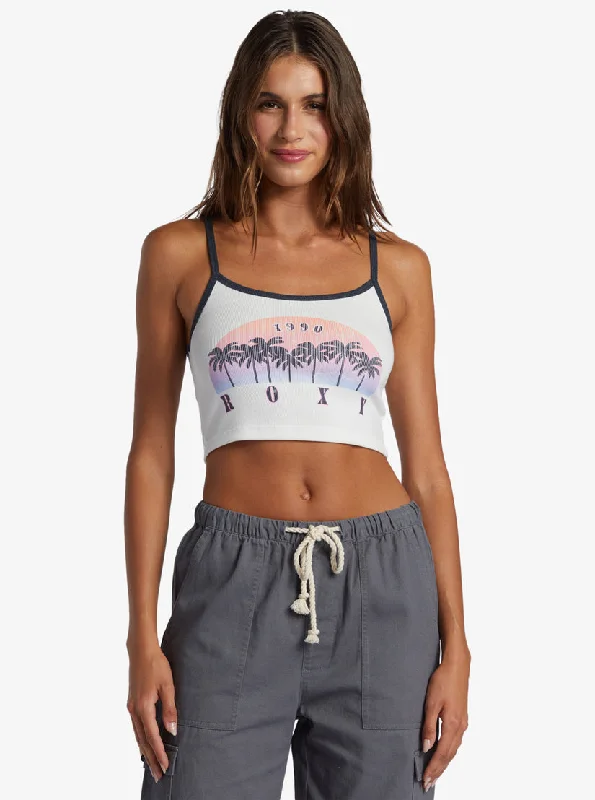 Roxy Sunset Palms Tank-Snow White