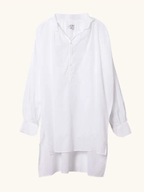 White Sheer Voile Tunic